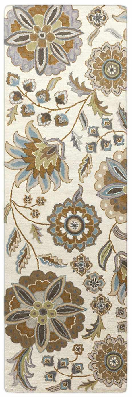 Mack Floral Wool Area Carpet - Promo - Ornate Home