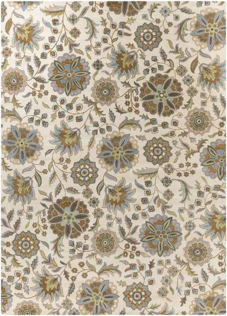 Mack Floral Wool Area Carpet - Promo - Ornate Home
