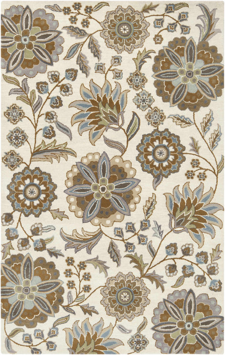 Mack Floral Wool Area Carpet - Promo - Ornate Home
