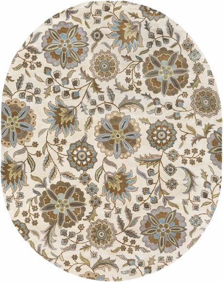 Mack Floral Wool Area Carpet - Promo - Ornate Home