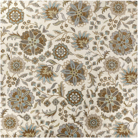 Mack Floral Wool Area Carpet - Promo - Ornate Home