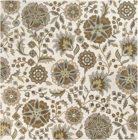 Mack Floral Wool Area Carpet - Promo - Ornate Home