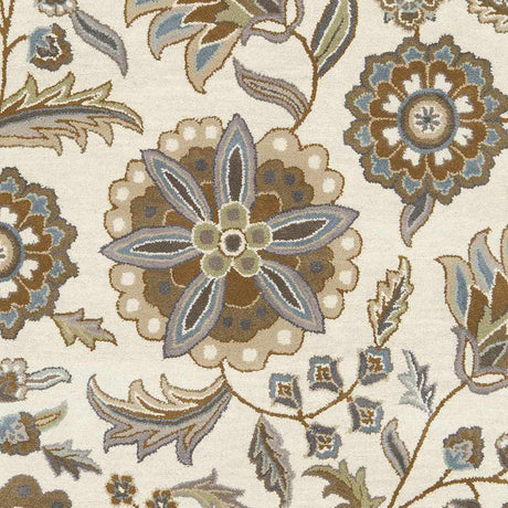 Mack Floral Wool Area Carpet - Promo - Ornate Home