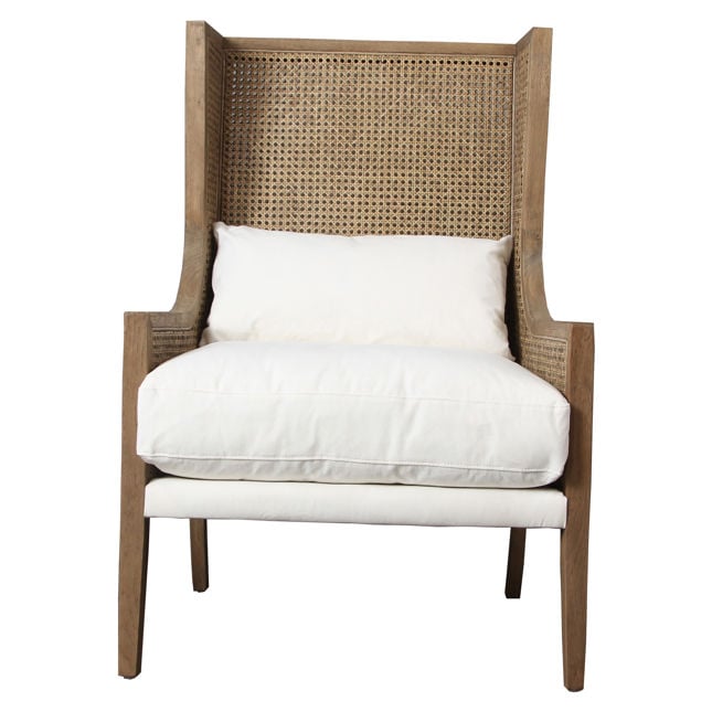 Mack Natural/Off White Occasional Chair - Ornate Home