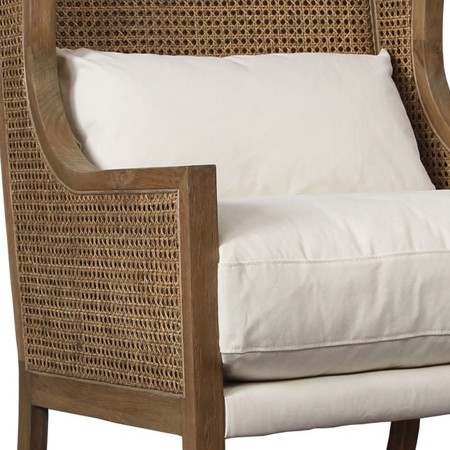 Mack Natural/Off White Occasional Chair - Ornate Home