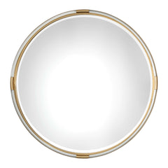 Mackai Gold Round Mirror - Ornate Home
