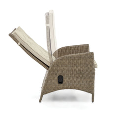 Mackay Beige/Natural Teak  4 Piece Chair - Ornate Home