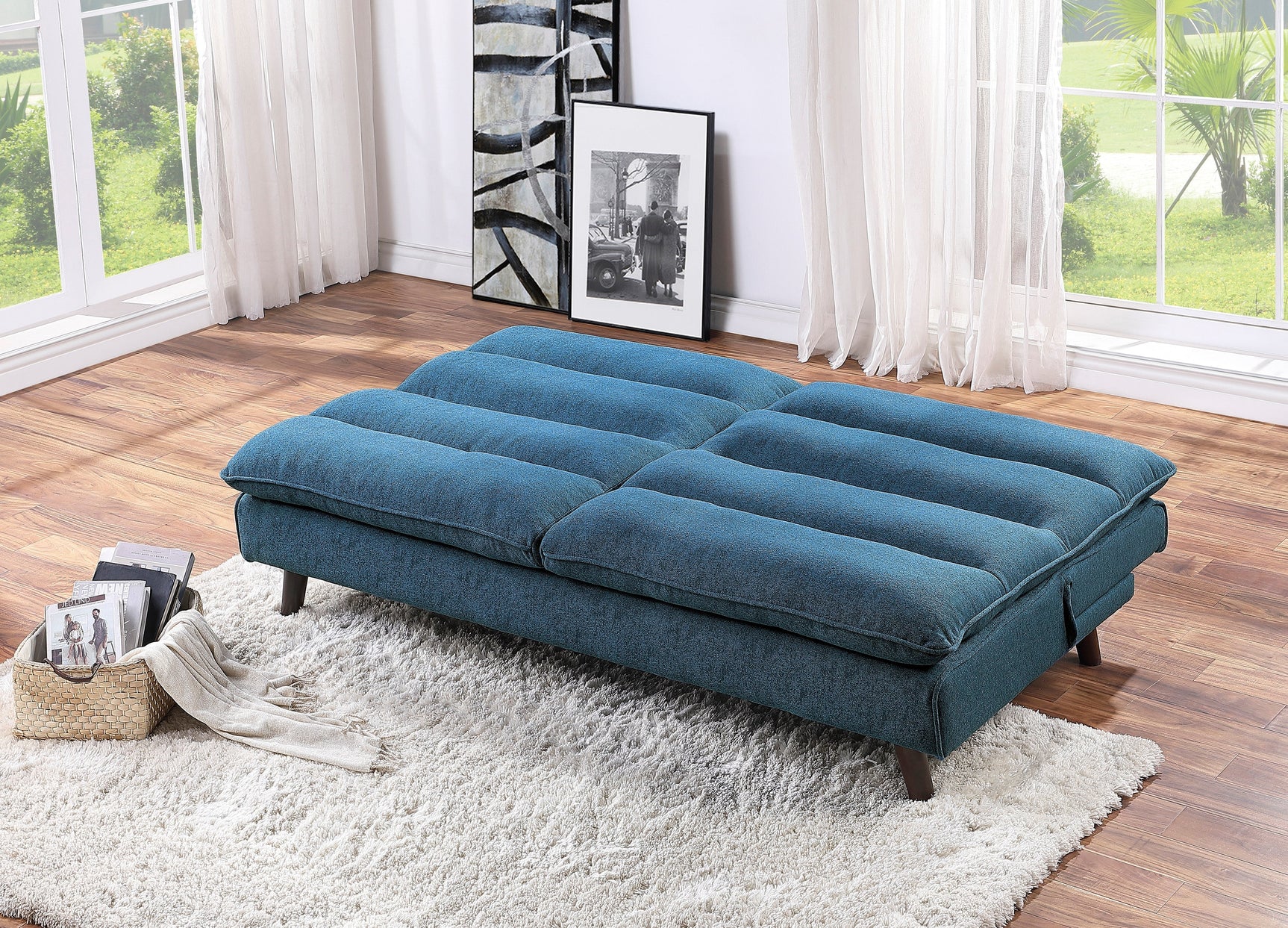 Mackay Blue Sleeper Sofa - Ornate Home