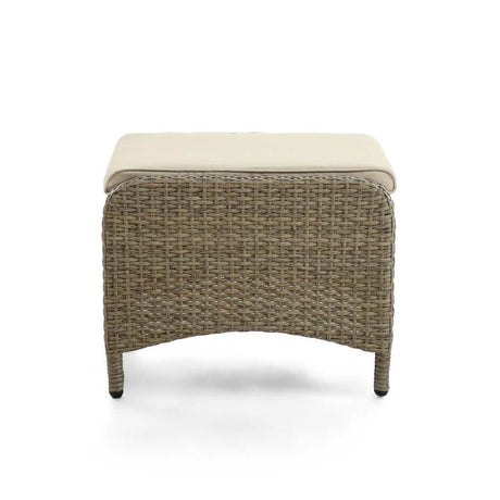 Mackay Brown & Beige Patio Ottoman (Set of 2) - Ornate Home