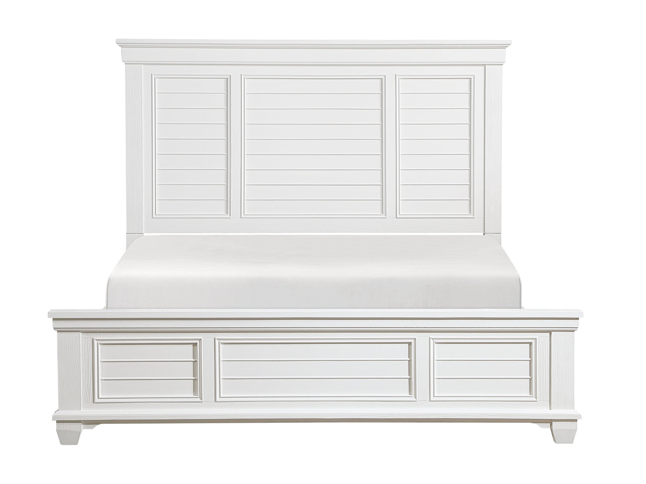 Mackinac White California King Bed - Ornate Home