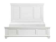 Mackinac White Eastern King Bed - Ornate Home