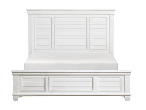 Mackinac White Eastern King Bed - Ornate Home