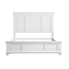 Mackinac White Eastern King Bed - Ornate Home