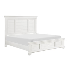 Mackinac White Eastern King Bed - Ornate Home