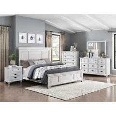 Mackinac White Eastern King Bed - Ornate Home
