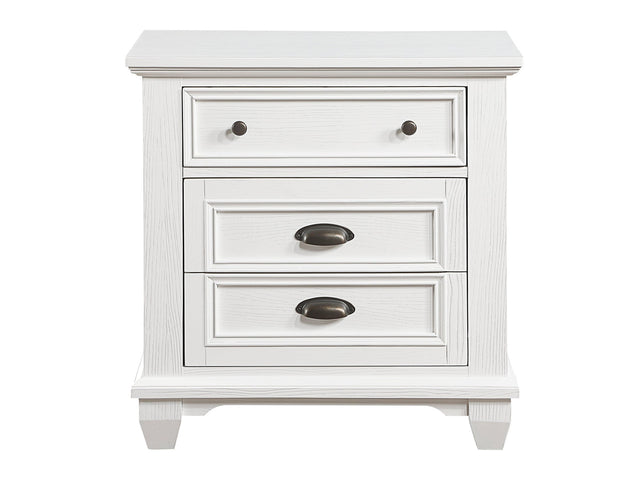 Mackinac White Nightstand - Ornate Home