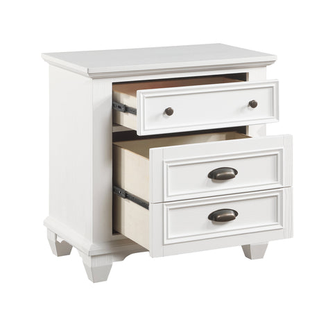 Mackinac White Nightstand - Ornate Home