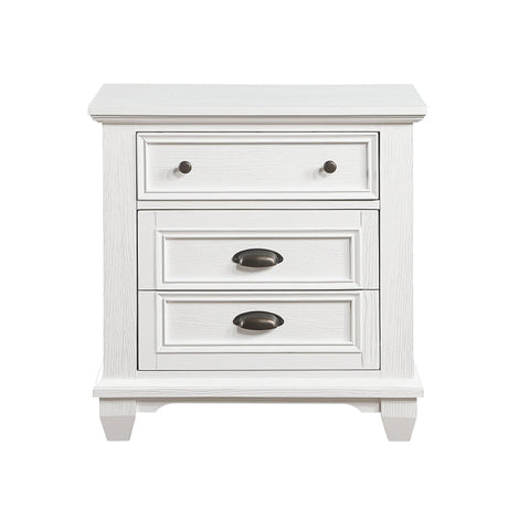 Mackinac White Nightstand - Ornate Home
