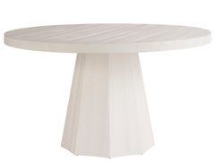 Mackinaw White Sand Round Dining Table - Ornate Home