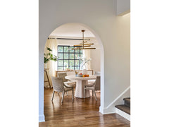 Mackinaw White Sand Round Dining Table - Ornate Home