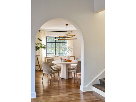 Mackinaw White Sand Round Dining Table - Ornate Home