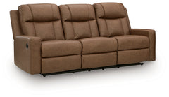 Mackmenville Caramel Reclining Sofa - Ornate Home