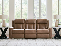 Mackmenville Caramel Reclining Sofa - Ornate Home