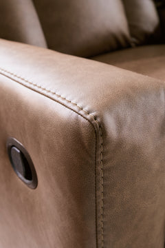 Mackmenville Caramel Reclining Sofa - Ornate Home