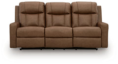 Mackmenville Caramel Reclining Sofa and Loveseat - Ornate Home