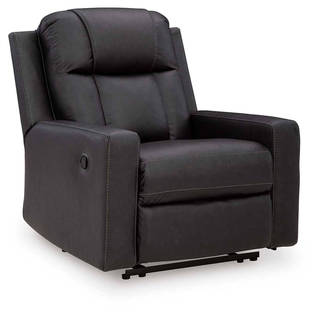 Mackmenville Carbon Recliner - Ornate Home