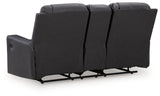 Mackmenville Carbon Reclining Loveseat with Console (Online Special Price) - Ornate Home
