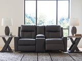 Mackmenville Carbon Reclining Loveseat with Console (Online Special Price) - Ornate Home