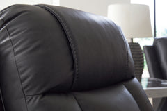 Mackmenville Carbon Reclining Loveseat with Console - Ornate Home