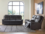 Mackmenville Carbon Reclining Sofa and Loveseat (Online Special Price) - Ornate Home
