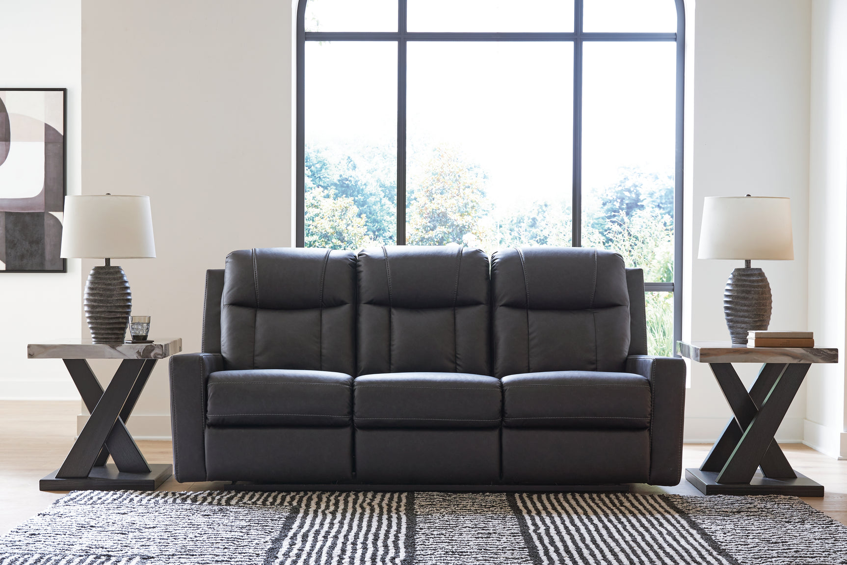 Mackmenville Carbon Reclining Sofa and Loveseat (Online Special Price) - Ornate Home