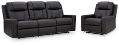 Mackmenville Carbon Reclining Sofa and Recliner - Ornate Home