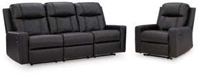 Mackmenville Carbon Reclining Sofa and Recliner - Ornate Home
