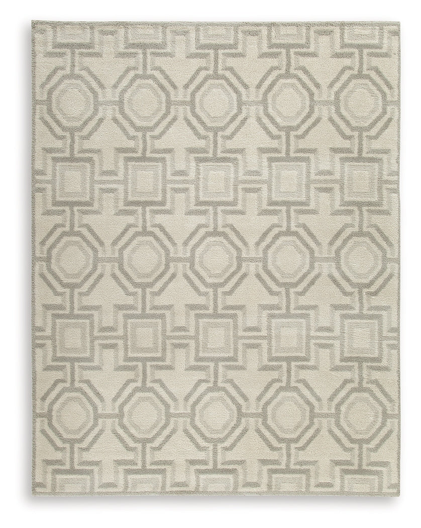 Maconville Ivory/Gray Large Rug - Ornate Home