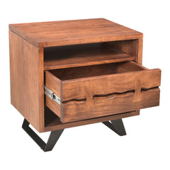 Madagascar Brown Nightstand Open-Shelf - Ornate Home
