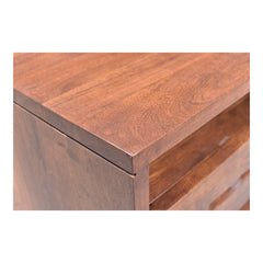Madagascar Brown Nightstand Open-Shelf - Ornate Home