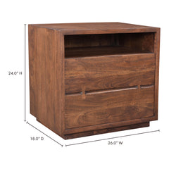 Madagascar Brown Nightstand - Ornate Home