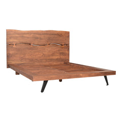 Madagascar Brown Queen Platform Bed - Ornate Home