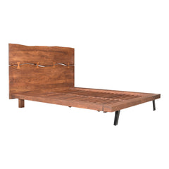 Madagascar Brown Queen Platform Bed - Ornate Home
