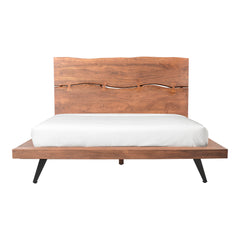 Madagascar Brown Queen Platform Bed - Ornate Home