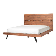 Madagascar Brown Queen Platform Bed - Ornate Home