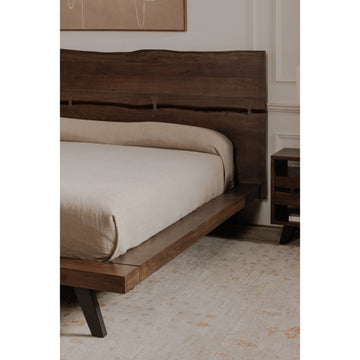 Madagascar Dark Brown King Platform Bed - Ornate Home