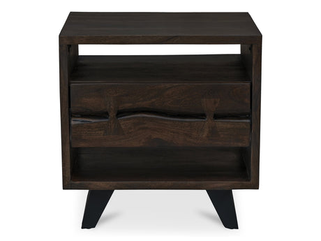 Madagascar Dark Brown Nightstand - Ornate Home