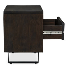 Madagascar Dark Brown Nightstand - Ornate Home