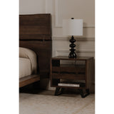 Madagascar Dark Brown Nightstand - Ornate Home