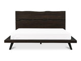 Madagascar Dark Brown Queen Platform Bed - Ornate Home